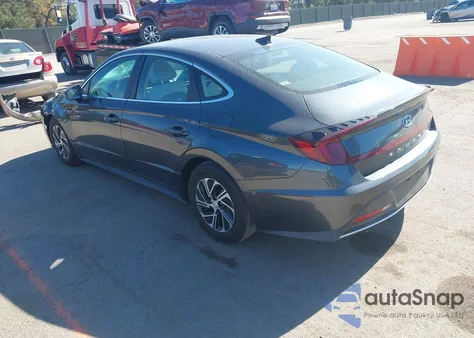 2023 Hyundai Sonata Hybrid Blue from USA, damaged, VIN KMHL24JJ8PA057116